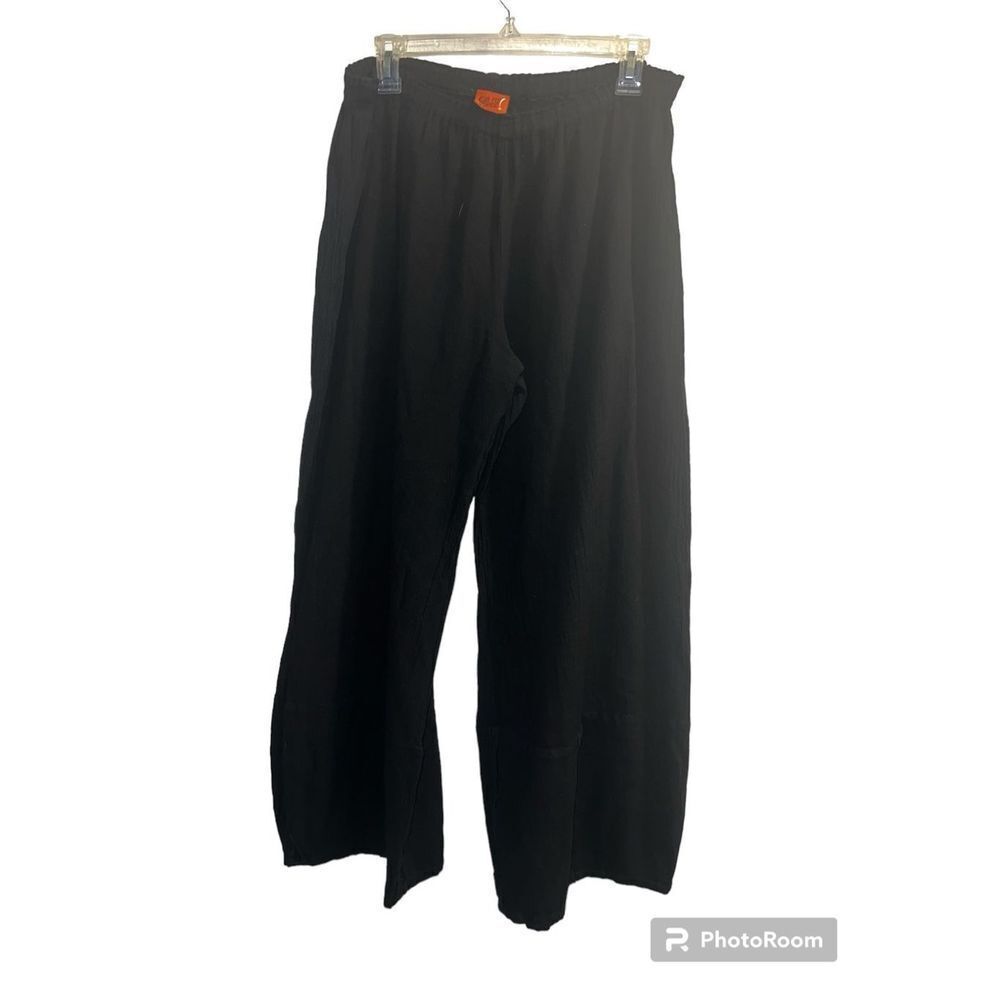 Oh My Gauze! Black Wide Leg Pants